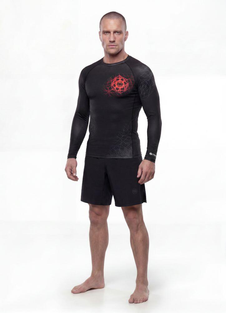 Męski Rashguard longsleeve PITBULL techniczna koszulka treningowa RAY 3/7