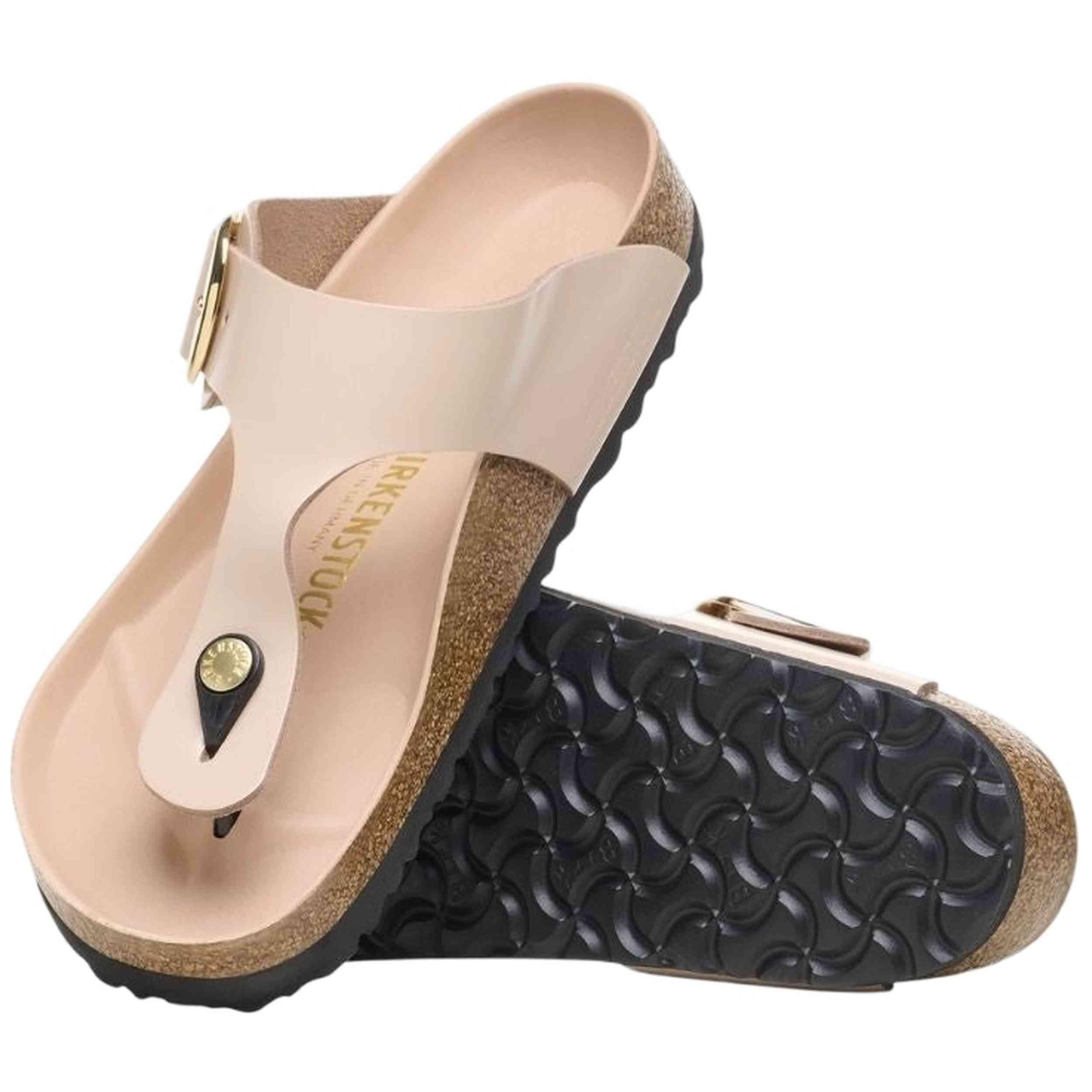 Sandalias Birkenstock modelo Birkenstock Gizeh Big Buckle Natural Le para hombre 4/5