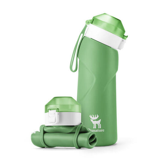 Qunature 700ml Faltbare Trinkflasche Fahrrad Sport Silikon
