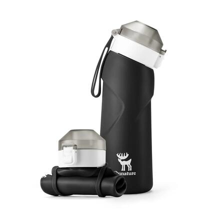 Qunature 700ml Faltbare Trinkflasche Fahrrad Sport Silikon