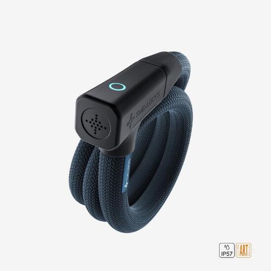 Keyless smart e-bike kettingslot, ingebouwd alarm, ART 2-gecertificeerd.