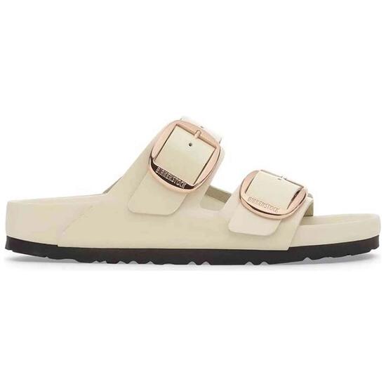 Sandales Birkenstock modèle Birkenstock Arizona Big Buckle Natural L pour femmes