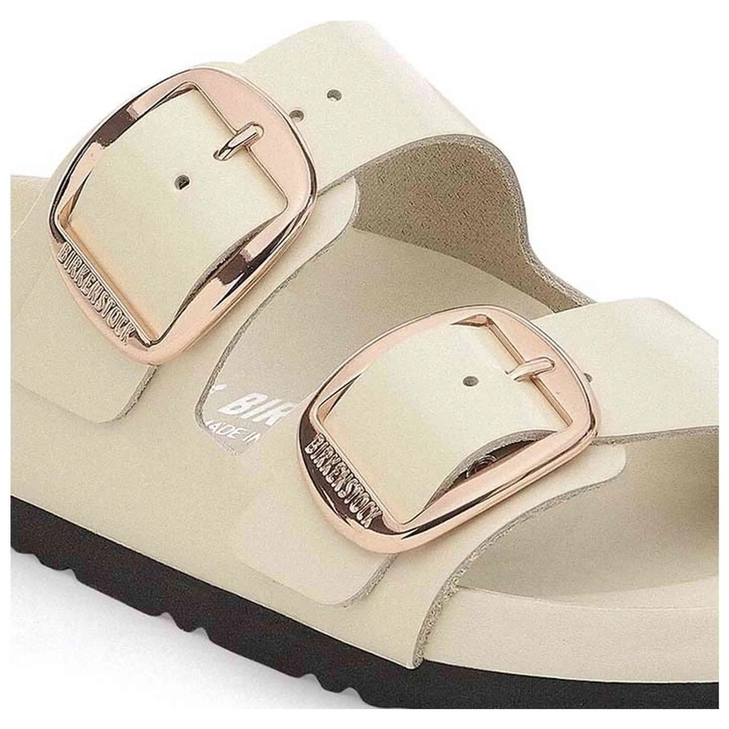 Sandalen Birkenstock Modell Birkenstock Arizona Big Buckle Natural Le für frauen 2/4