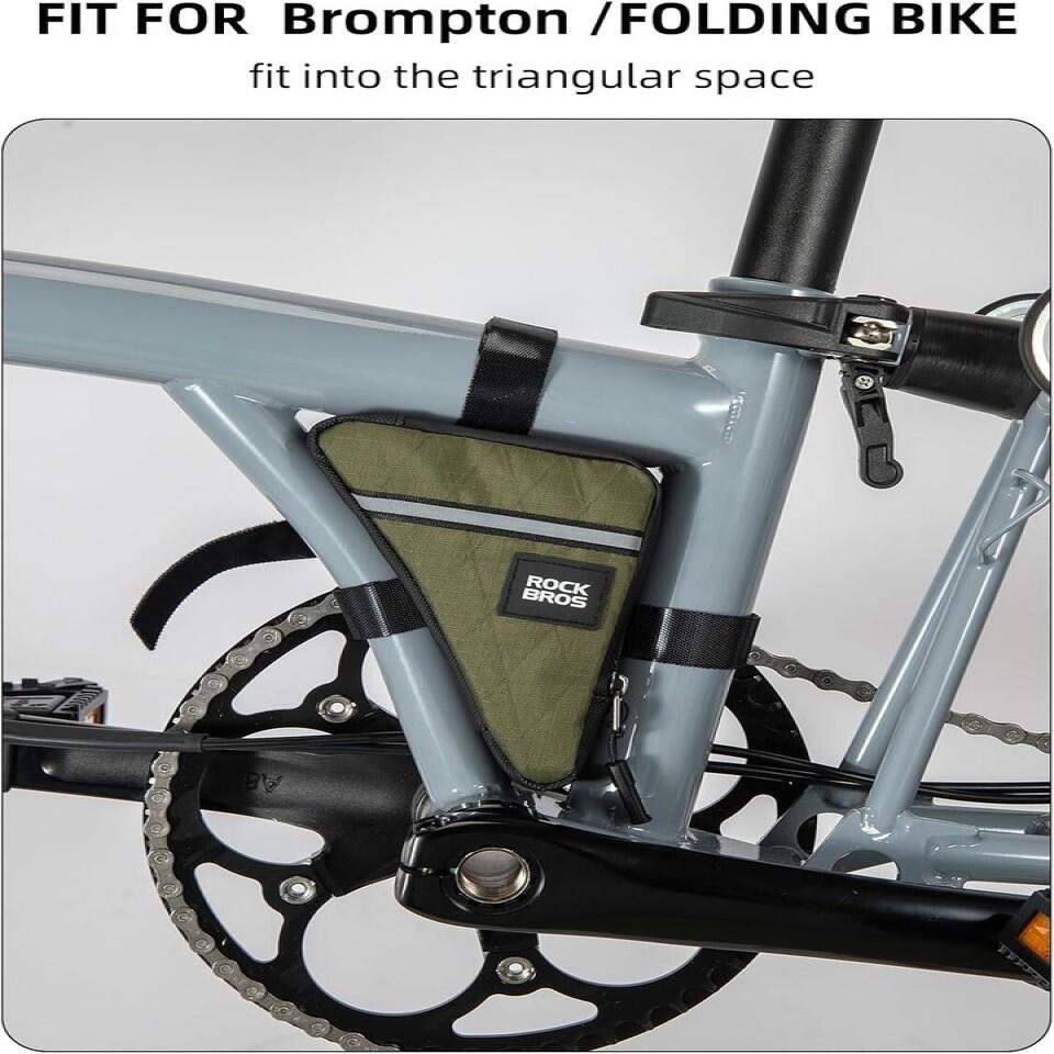 ROCKBROS 0,3L dreieckige Fahrradtasche für Rahmen 3/6