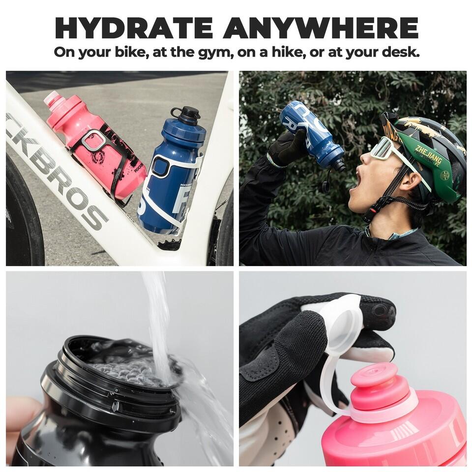 ROCKBROS 600ml Fahrrad Getränkeflasche Sport Trinkflasche 6/6