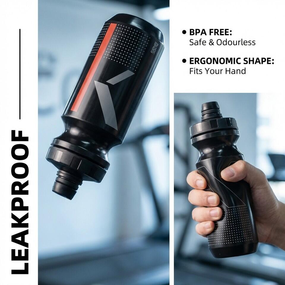 ROCKBROS 600ml Fahrrad Getränkeflasche Sport Trinkflasche 3/6