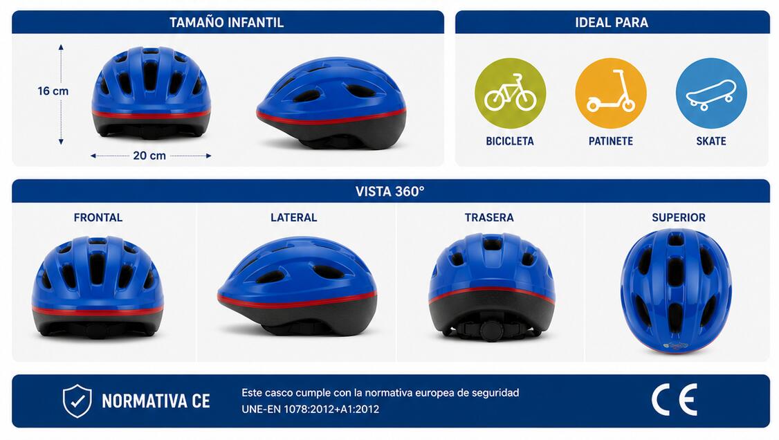 Casco Infantil de Bicicleta Enchantimals Ligero Ergonómico Deportivo 7/7