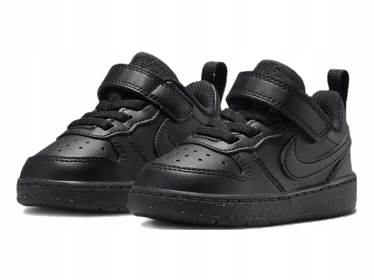 BUTY dziecięce NIKE COURT BOROUGH DV5458-002 wygodne na rzep dla dziecka 25 3/4