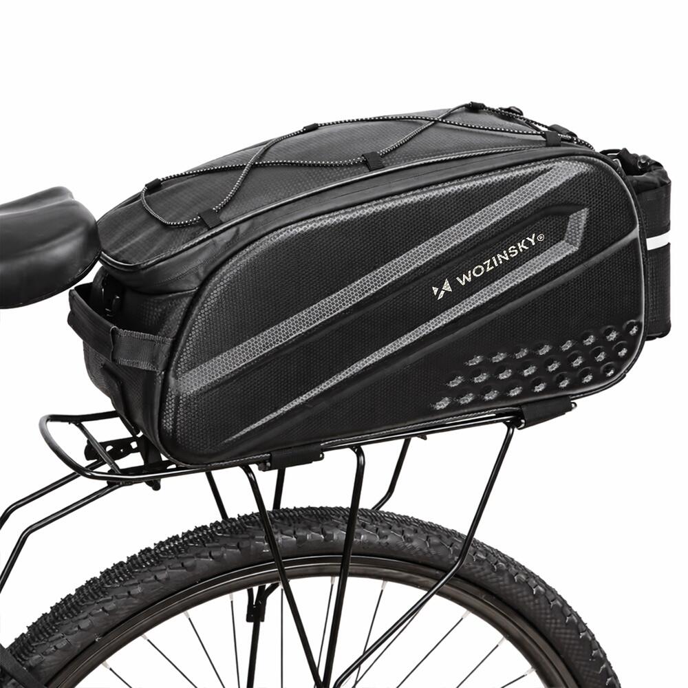 Sacoșă spate extensibilă pentru bicicletă cu curea de umăr WOZINSKY