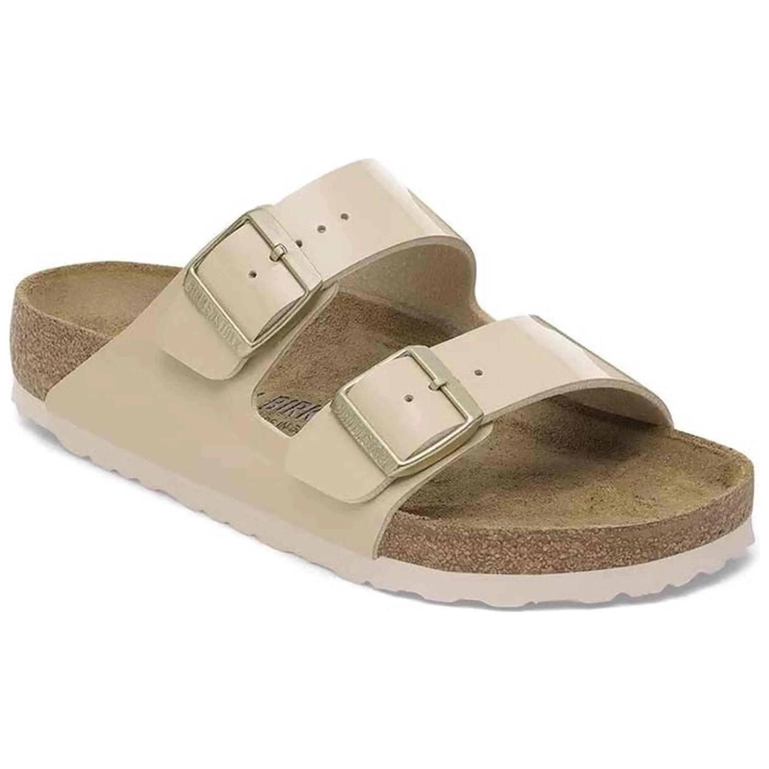 Ciabatte Birkenstock Arizona Birko Flor Patent Donna 3/4