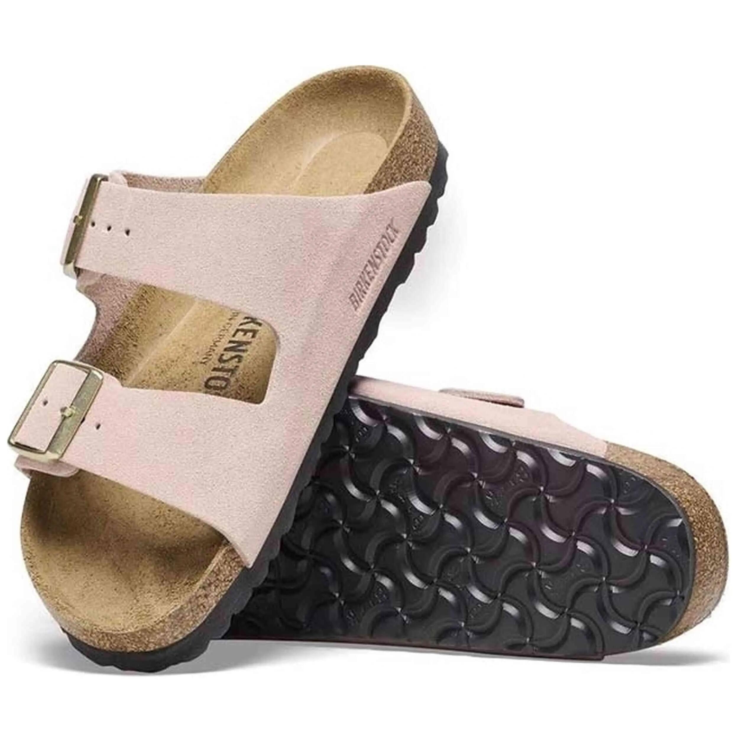 Sandalias Birkenstock modelo Sandalias Birkenstock Arizona Suede L para mulheres 3/4