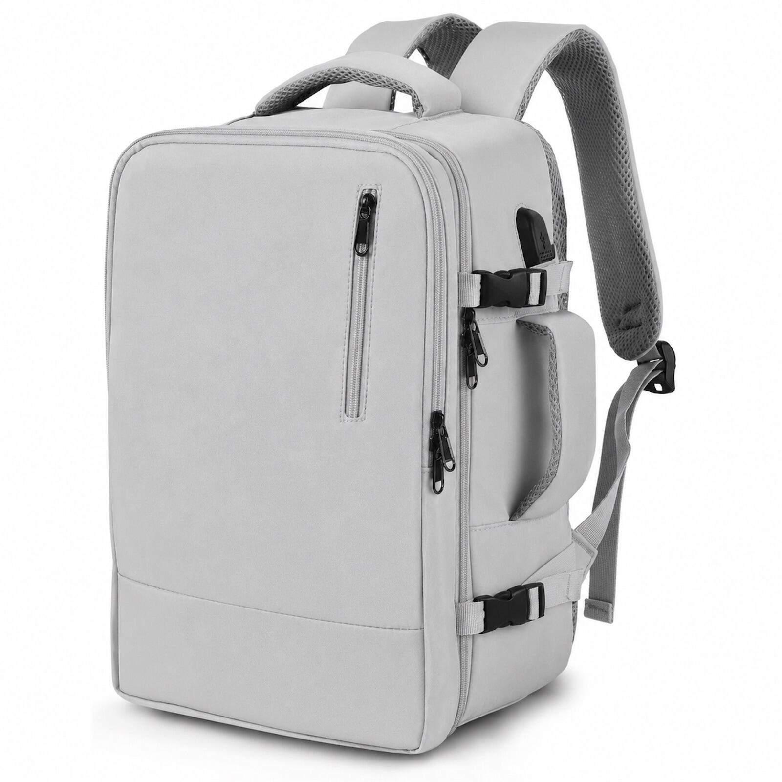 flugzeugrucksack reiserucksack MOLNIA 50L Großer erweiterbarer Herren Damen Handgepäck Flugzeug Rucksack, 17.3 Zoll Laptop Rucksack spritzwassergeschütztes Carry on Kabinenrucksack für Weekender Sonstiges Farbe:Schwarz/Grau Fiat Doblo Maxi mit 4x4