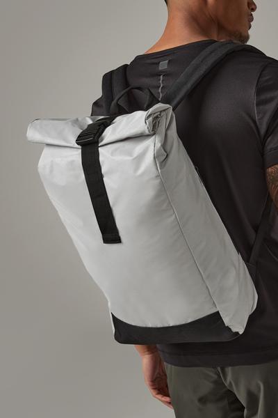 Plecak odblaskowy z rolowanym zapięciem Bag Base 3/4