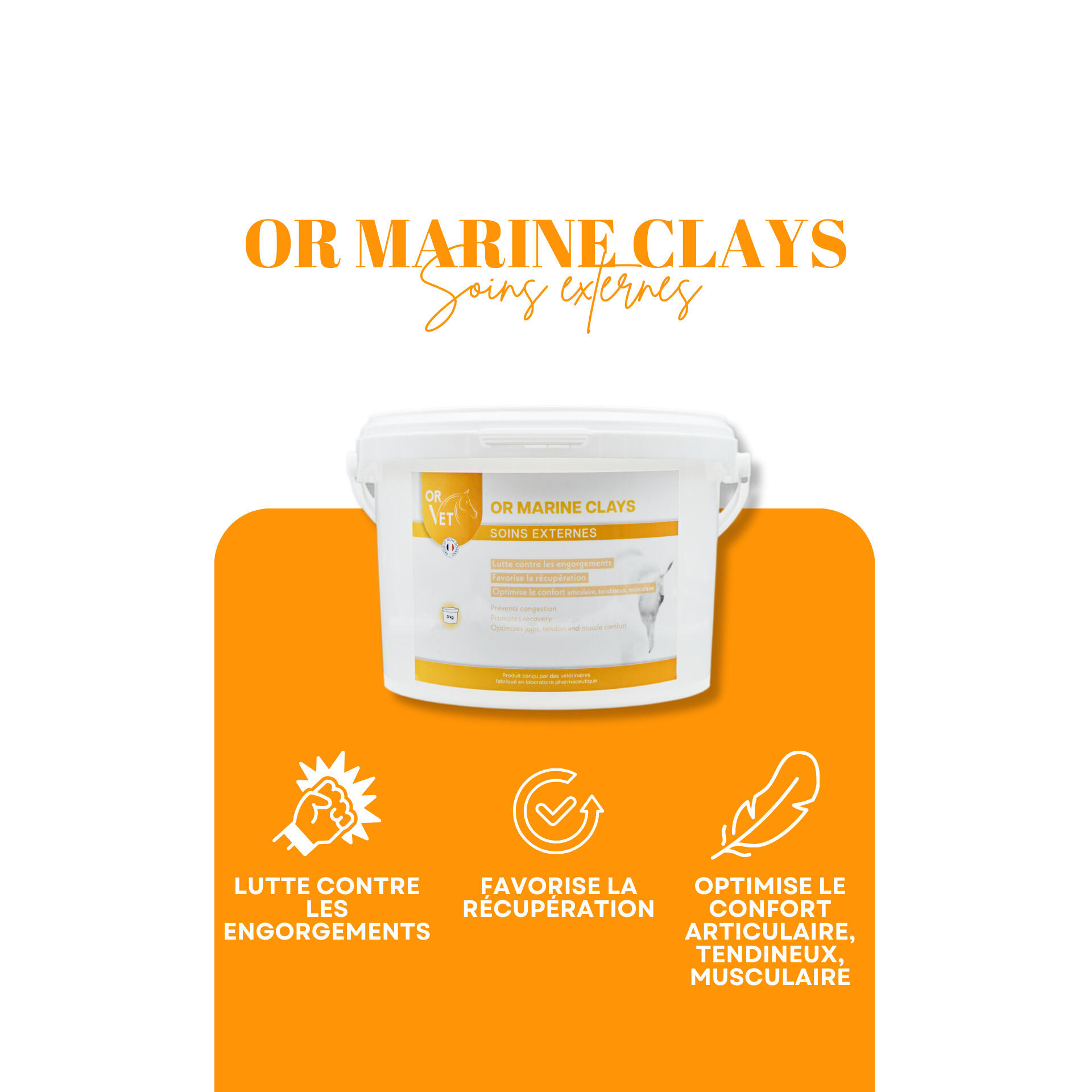 Klei voor paarden OR-VET Or-Marine Clays 3/3