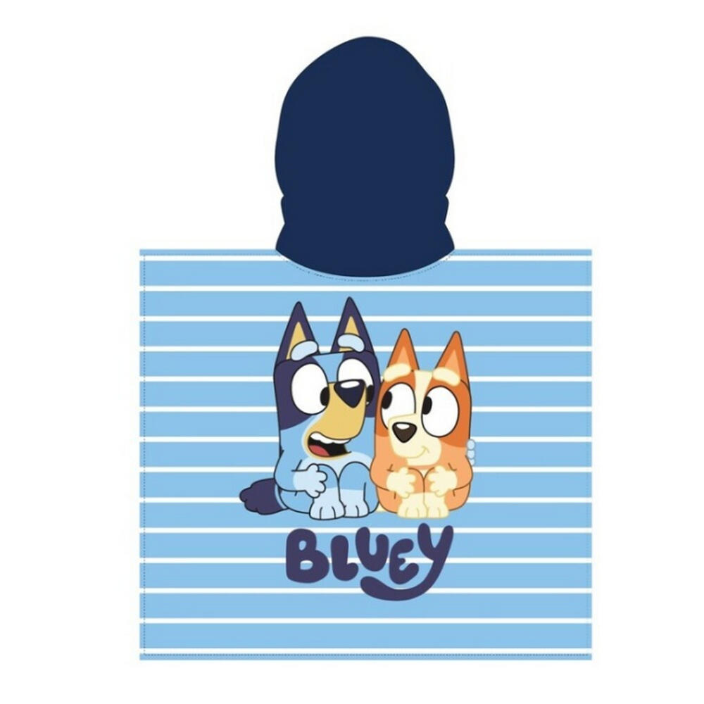 Poncho de Microfibra Bluey a Rayas 110x55 CM 2/2