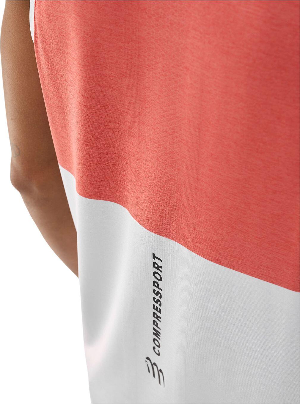 Compressport Performance tanktop oranje/wit voor heren 4/5