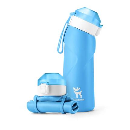 Qunature 700ml Faltbare Trinkflasche Fahrrad Sport Silikon