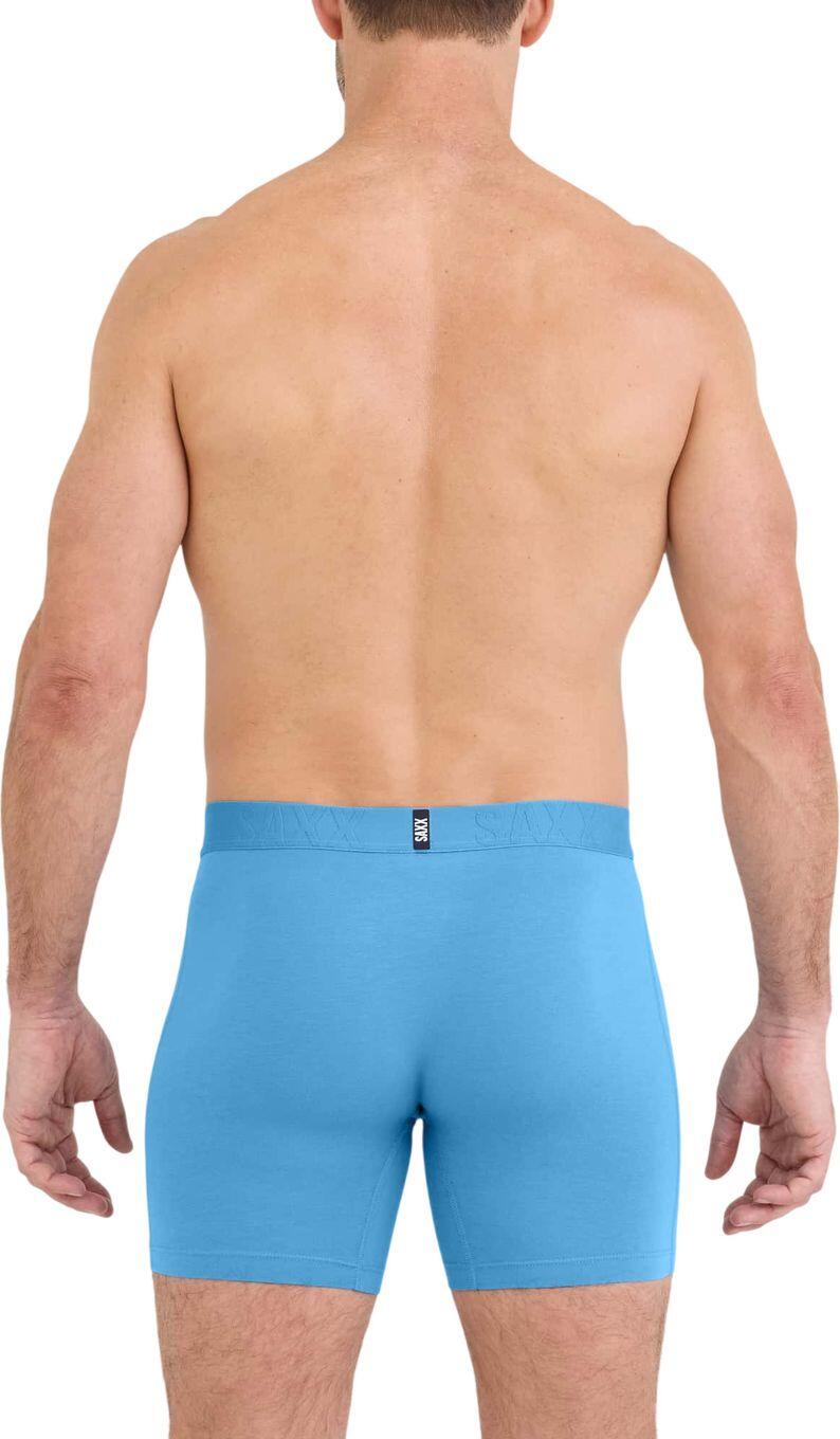 Boxer Saxx DropTemp Cooling Cotton Brief Fly blu da uomo 3/4