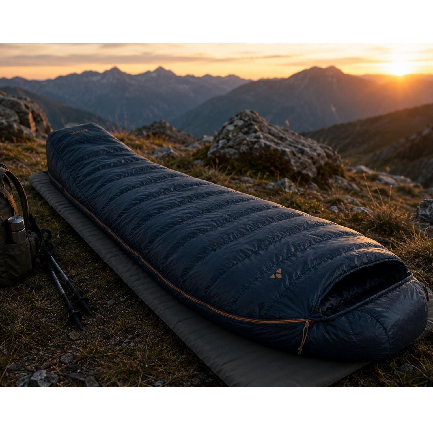 Śpiwór puchowy turystyczny Vaude Seealp Hood 300 DWN 4/5