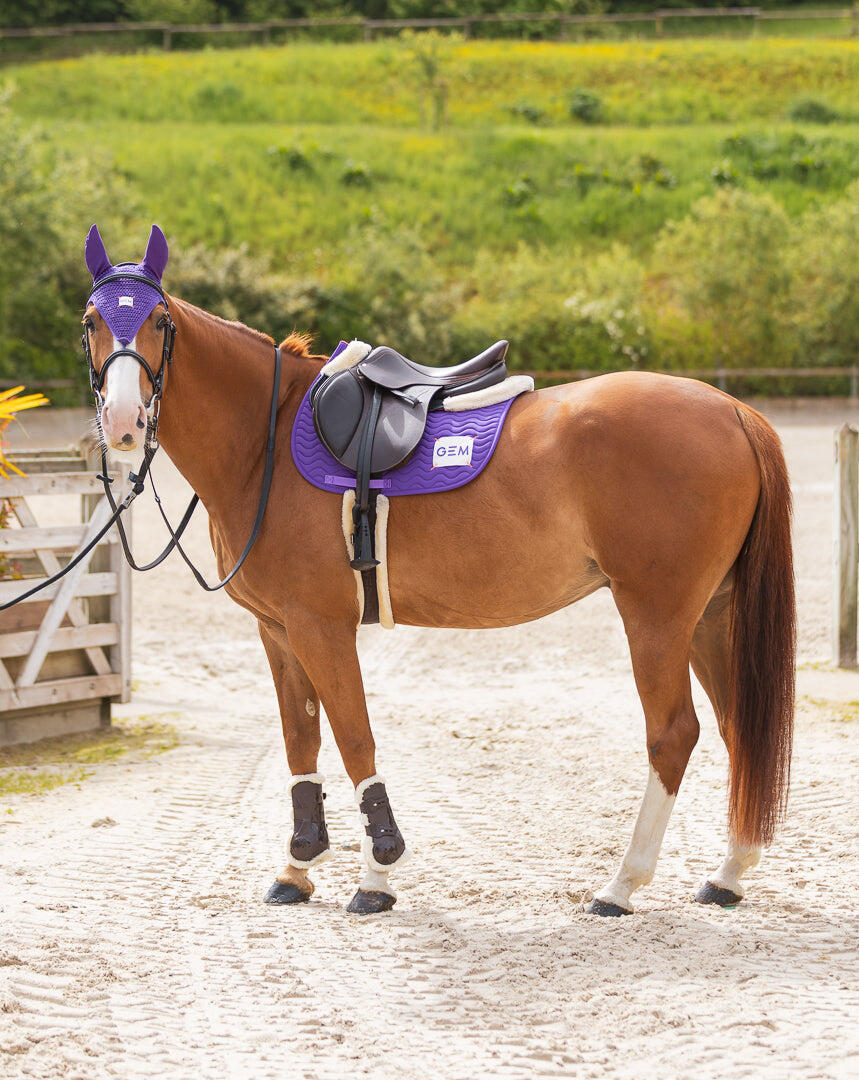Tapis de selle TOUC TOUC Obstacle Violet  - GEM 3/4