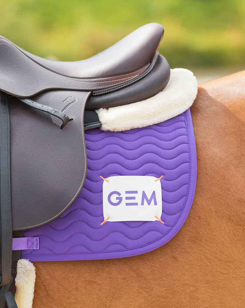 Tapis de selle TOUC TOUC Obstacle Violet  - GEM 2/4