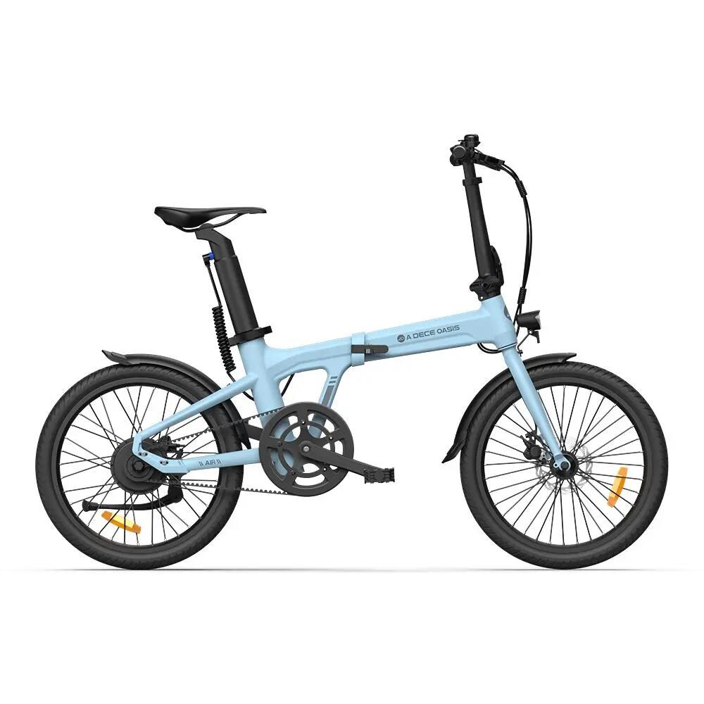 ADO Air20 Сгъваем електрически велосипед,EBike с ременен привод,17,5 кг,LCD