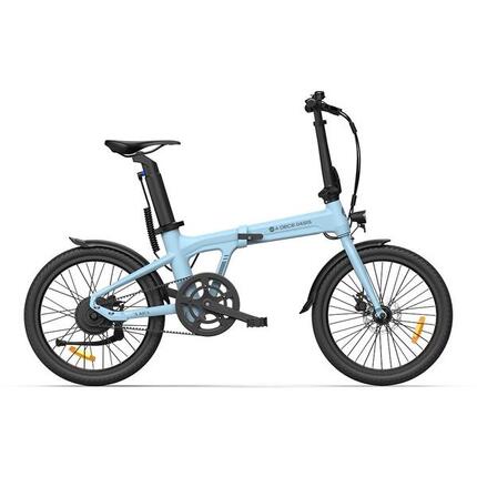 ADO Air20 Vélo électrique Pliable, EBike Entraînement par Courroie, 17.5kg, LCD