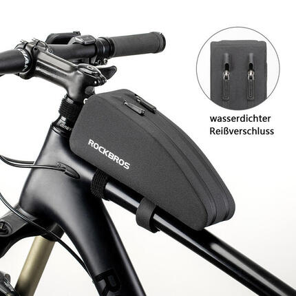 ROCKBROS Fahrrad Tasche Wasserdicht Rahmentasche Oberrohrtasche