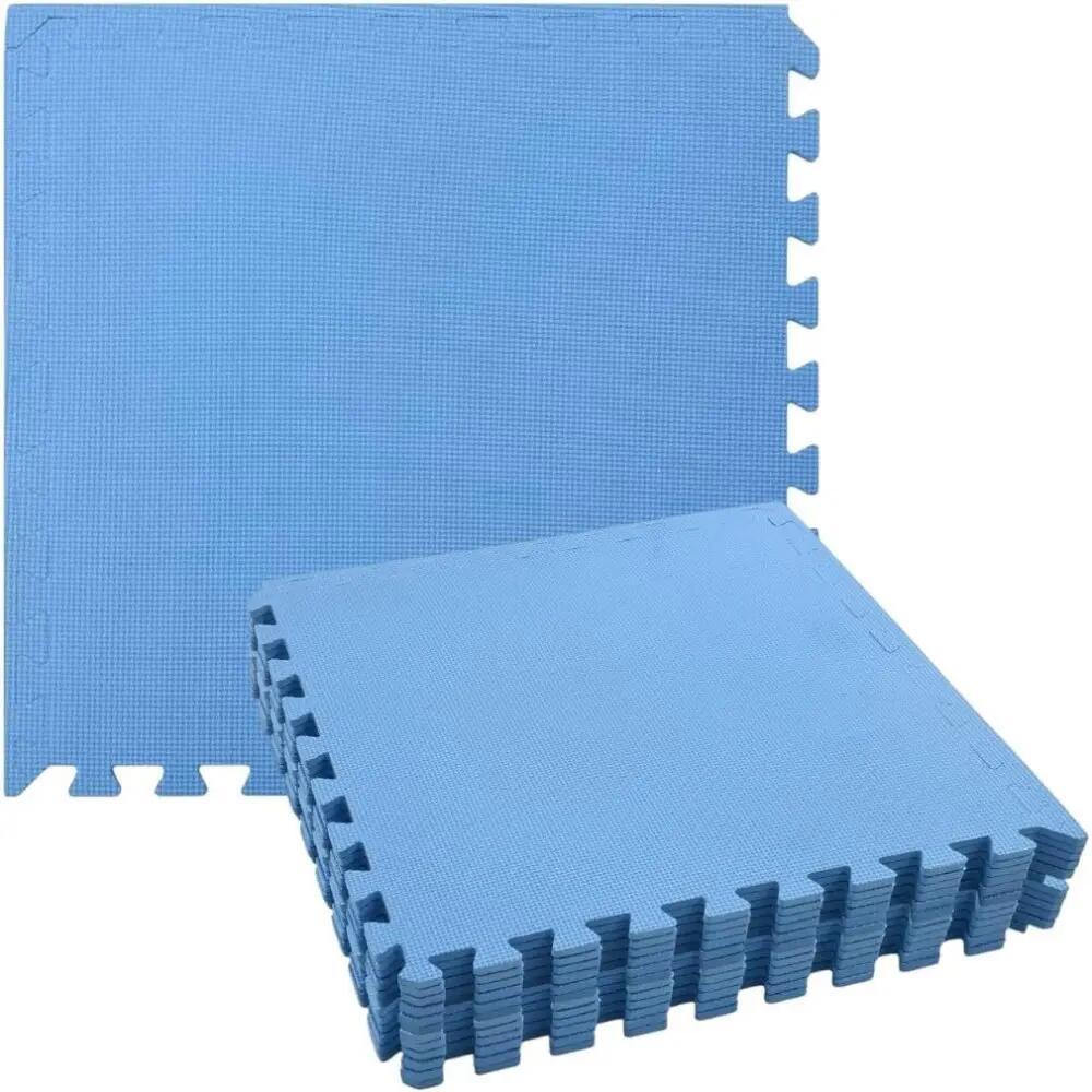 12x Esterilla de Fitness y Ejercicios Gimnasio 60x60cmx1cm Alfombra Espuma 1/1