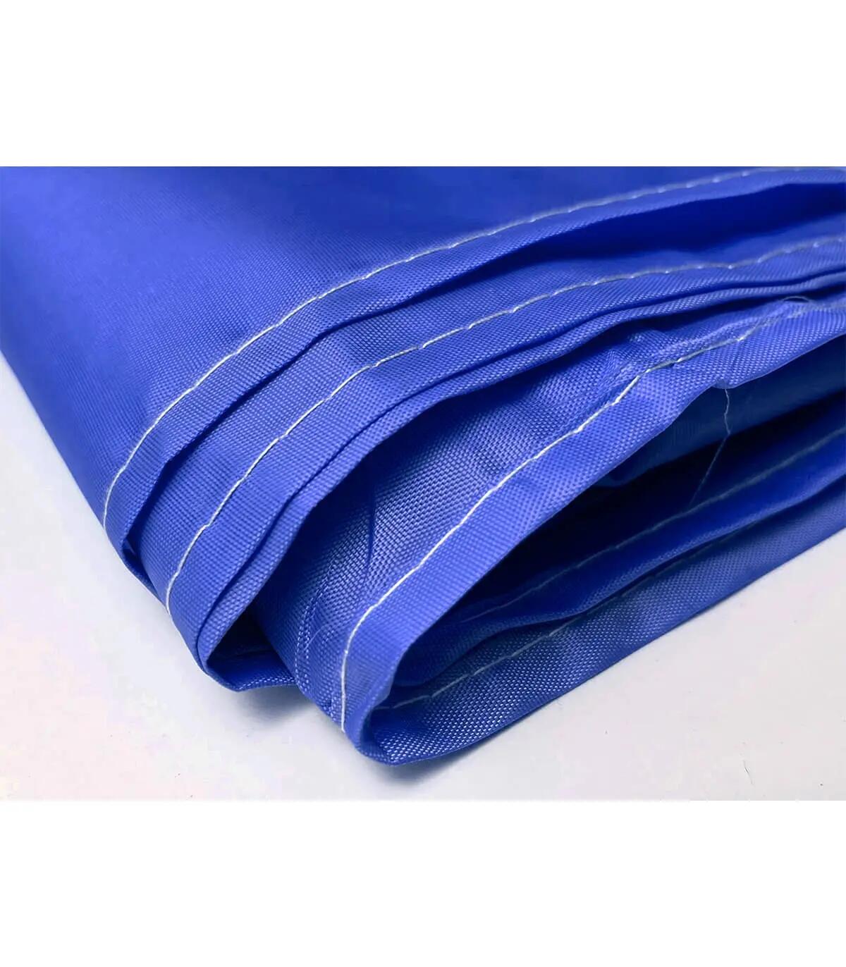 Parete laterale 4,5x2m gazebo pieghevole - telo impermeabile UV - blu 3/4