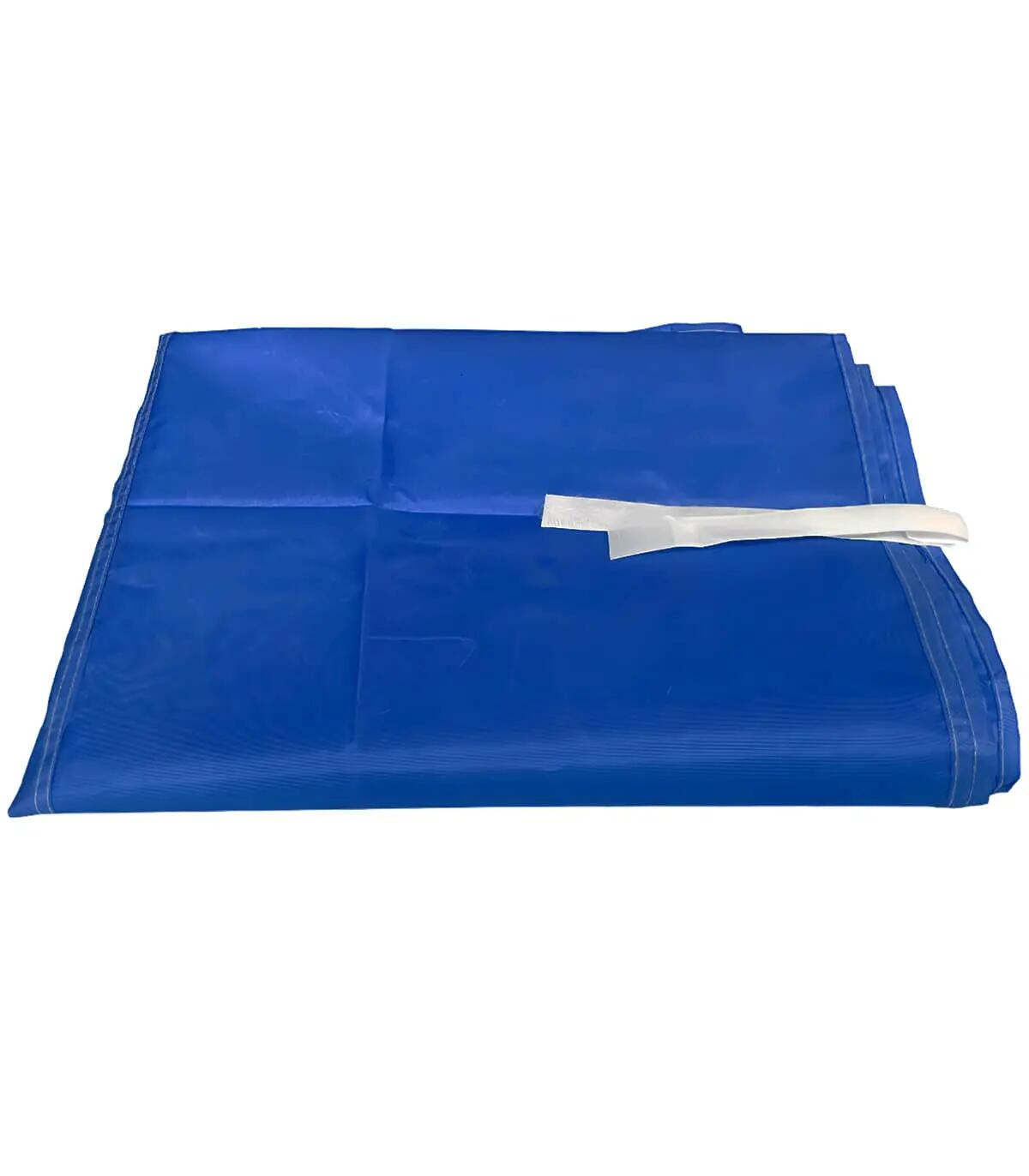 Parete laterale 4,5x2m gazebo pieghevole - telo impermeabile UV - blu 2/4