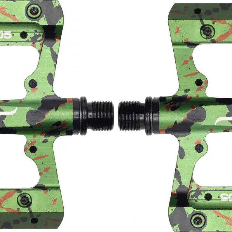 HT Components AE05 Camo Green Flat Pedals