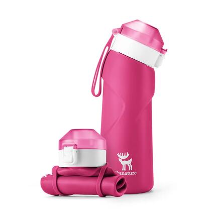 Qunature 700ml Faltbare Trinkflasche Fahrrad Sport Silikon