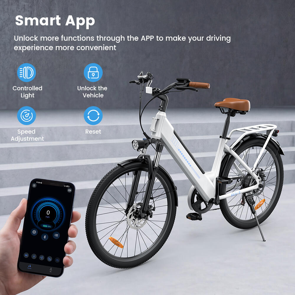 iScooter Ucitys Bicicletta elettrica da donna, 7 velocità, APP 4/7