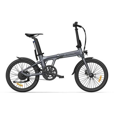 Ado air20 opvouwbare elektrische fiets, ebike riemaandrijving, 17.5kg, lcd, app