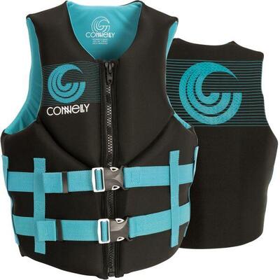 Promo dames neopreen zwemvest – ce 50n – promo womens vest – aqua – maat l