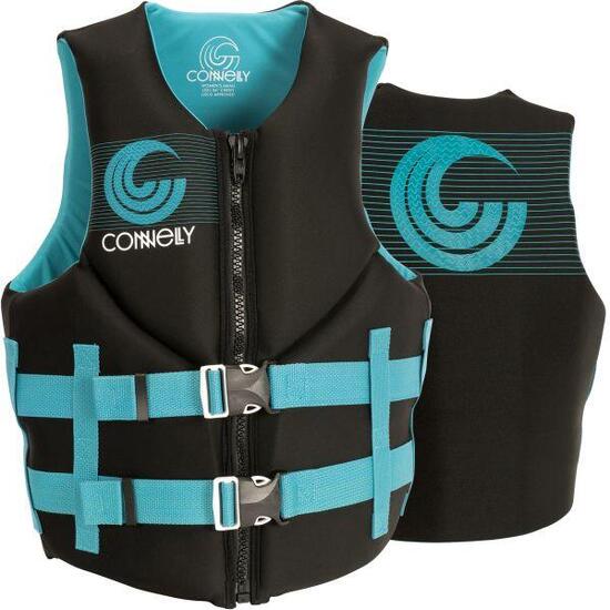 Gilet de flottabilité femme Connelly Promo en néoprène 50N CE – aqua – taille L