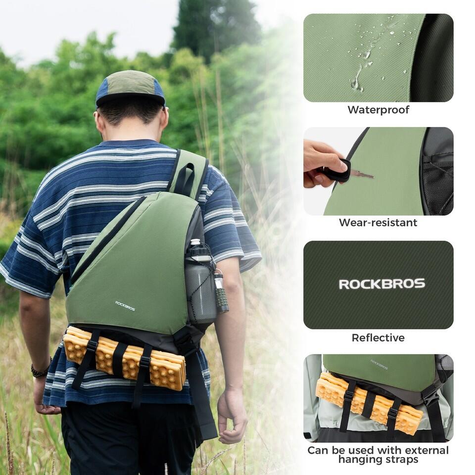 ROCKBROS Sling Bag wasserabweisend Magnetverschluss Schultertasche 2/4