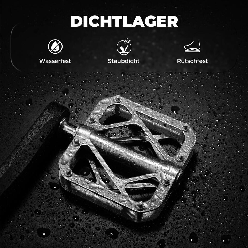 ROCKBROS 1 paar Fahrradpedale Titanlegierung Wasserdicht 3/6