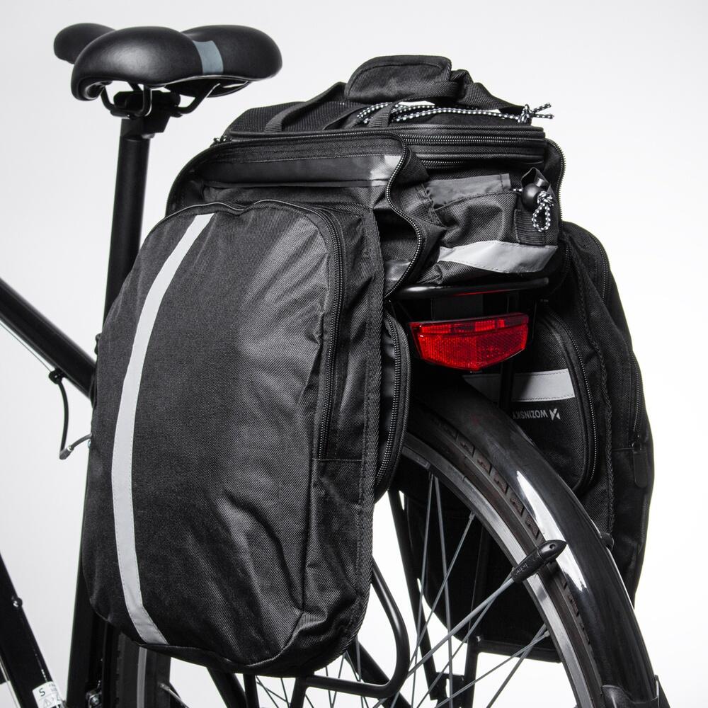 Sacoche vélo porte-bagages housse pluie WOZINSKY 4/5