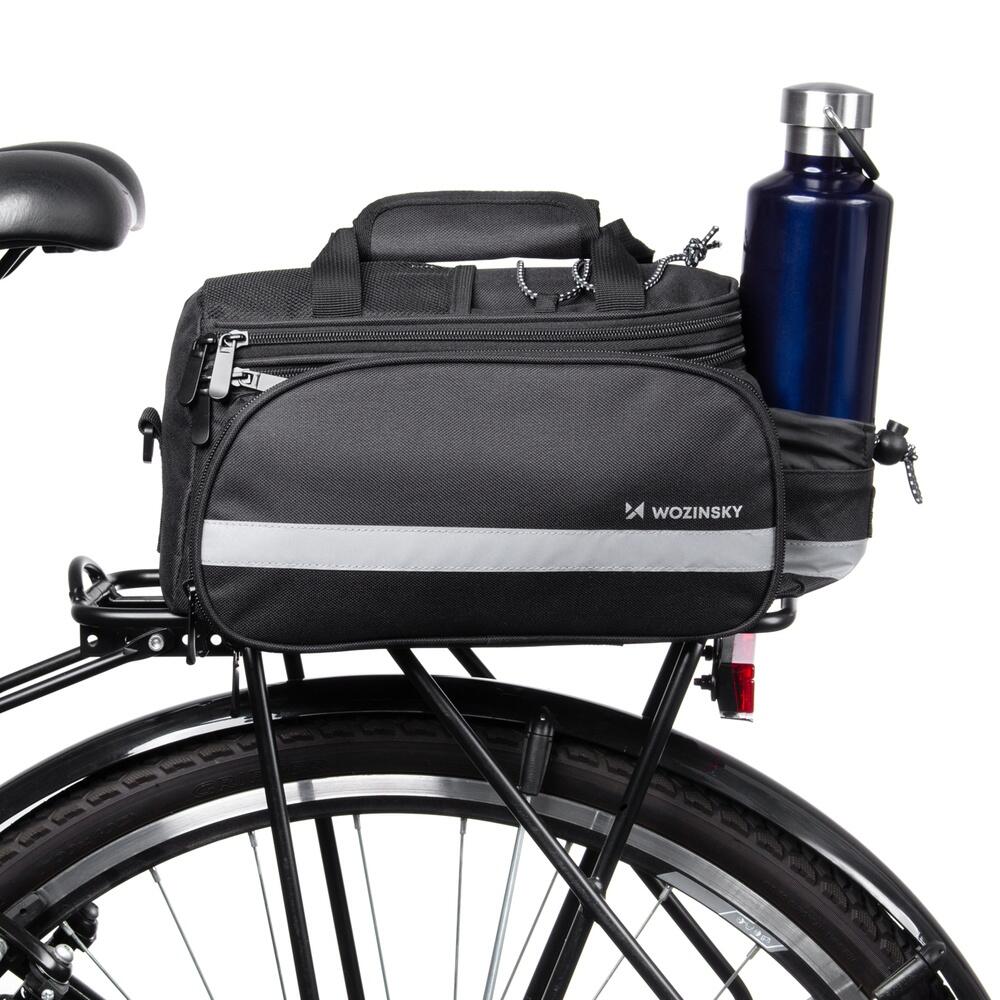 Sacoche vélo porte-bagages housse pluie WOZINSKY 2/5