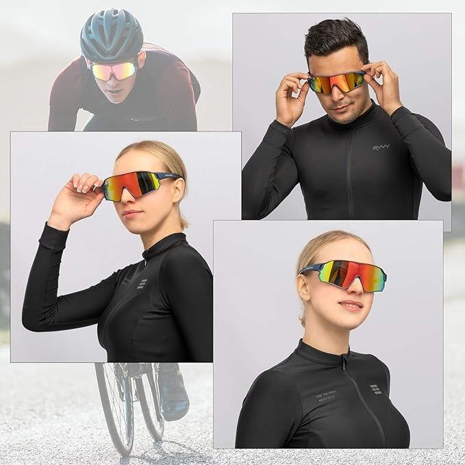 Occhiali da sole sportivi polarizzati TR90 UV400 ROCKBROS 2/2