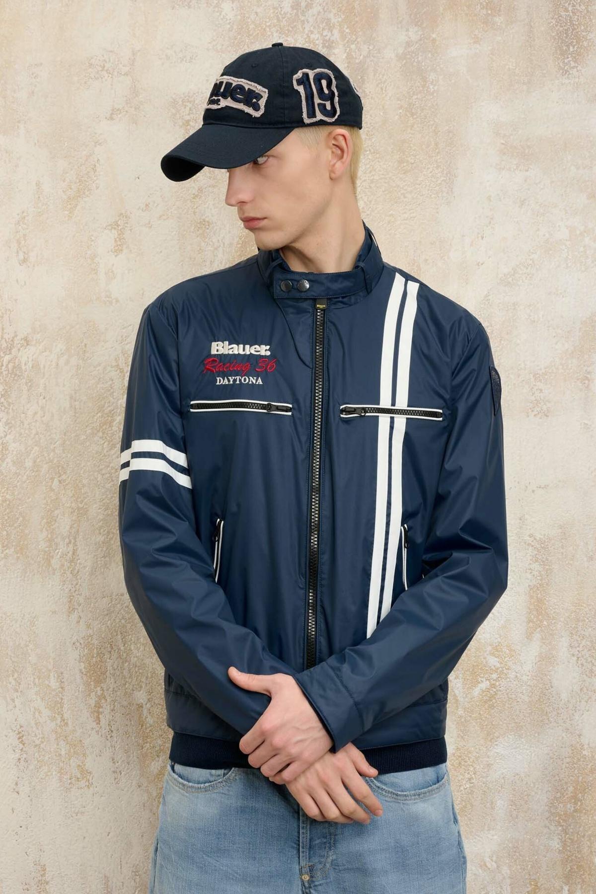 Kurtka BLAUER BIKER DAYTONA TETLOW Niebieski 5/5