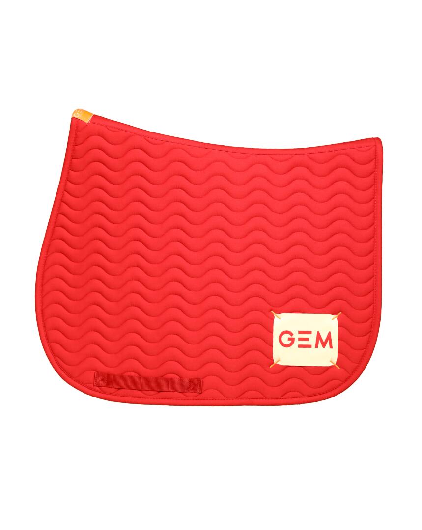Tapis de selle TOUC TOUC Obstacle Rouge  - GEM 4/4