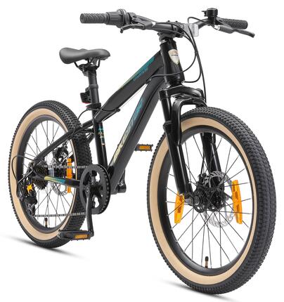 VTT 20" vélo enfant 6 ans, semi-rigide, 7 vitesses, frein à disque