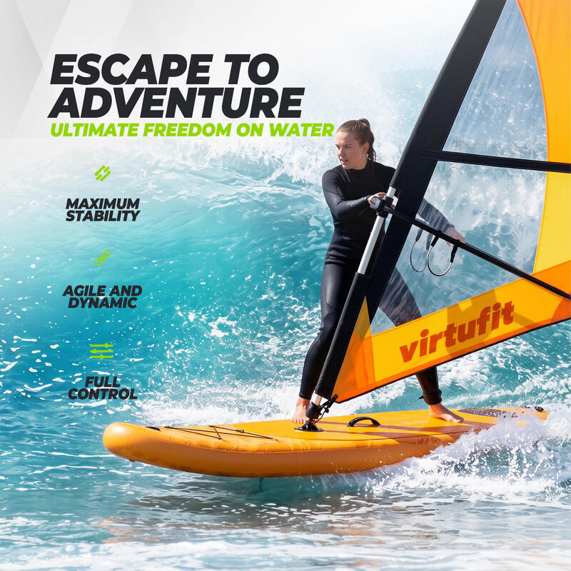 Virtufit Supboard Surfer 305 - Bej - Include Windsail și accesorii