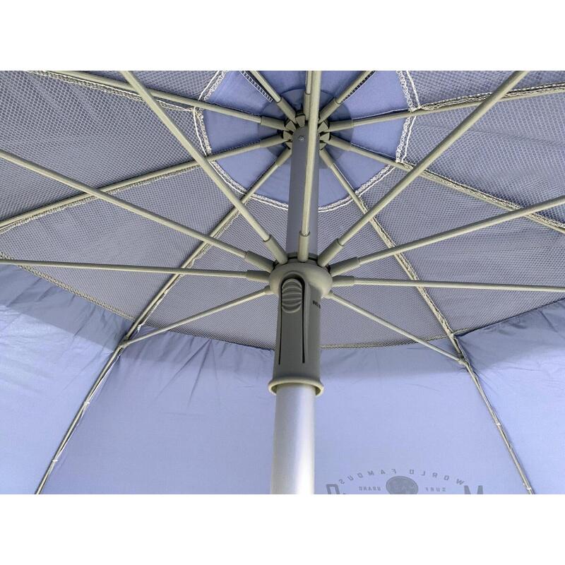 Umbrelă plajă Maui & Sons UltraLight 190 cm rabatabilă, UPF+50, husă inclusă