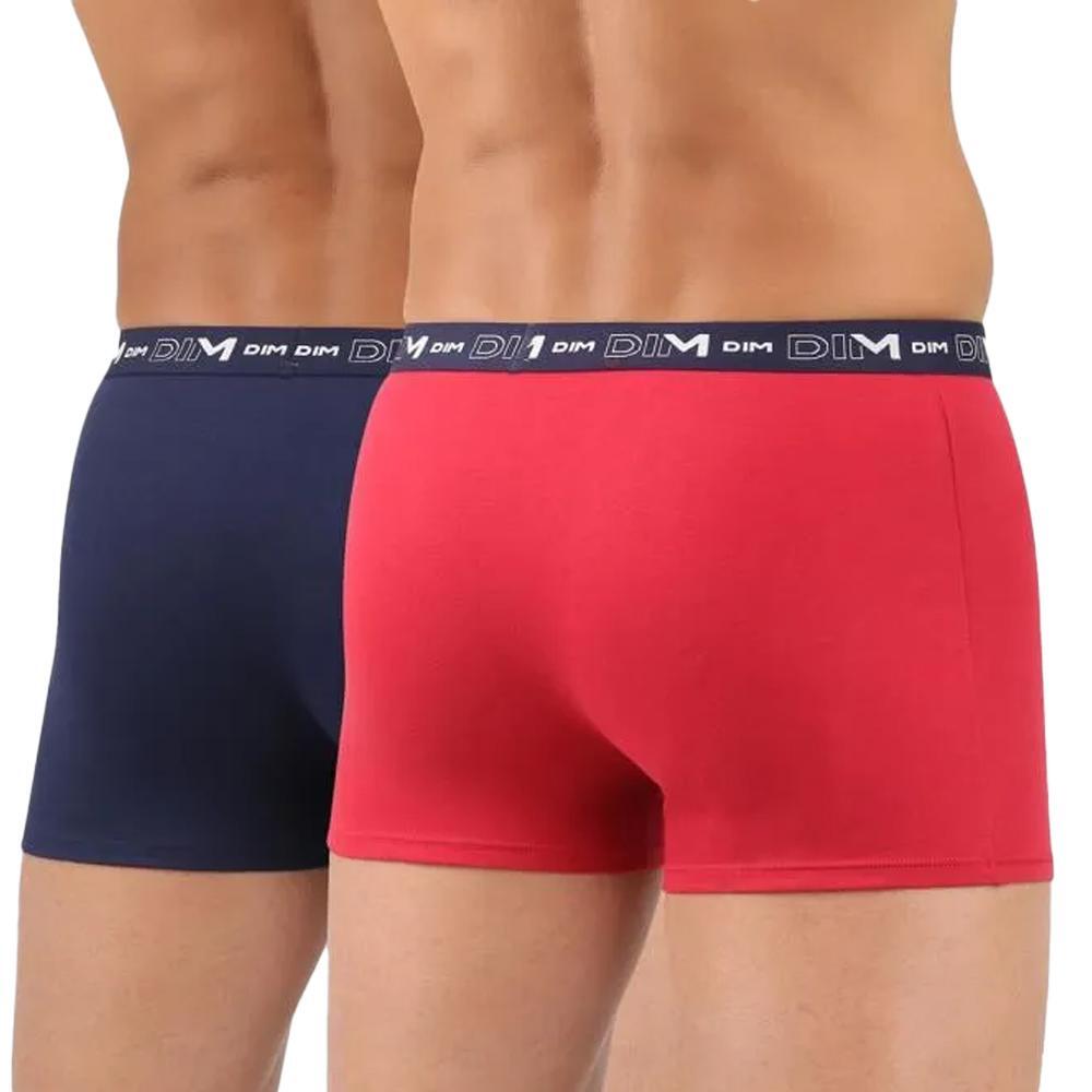 Dim Boxer Uomo, Confezione da 2, Blu Navy/Rosso, D6596 2/6