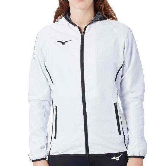 Veste Coupe Vent Blanc Femme Mizuno Team Nagasaki Micro