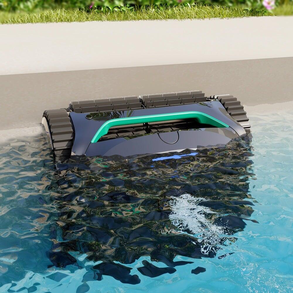 C2 Robot aspirateur de piscine sans fil Noir Vert 4/8